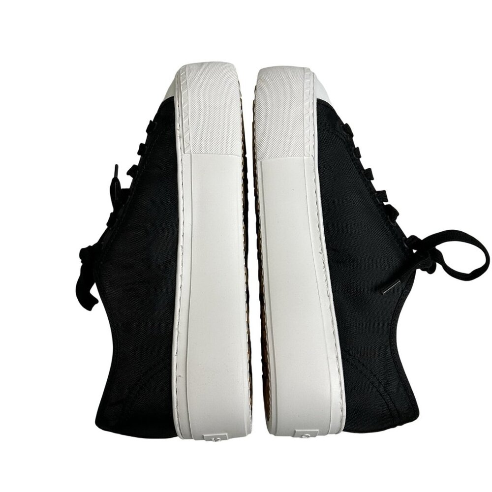 Guess  Joezi Platform Black Women’s 8.5M Fashion Sneakers Triangle Logo Plaque - Picture 13 of 16
